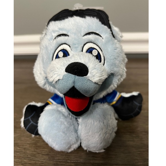 St Louis Blues Louie Dog Plush Hockey Mascot Bleacher Creatures NHL - Picture 1 of 6